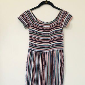 Pink navy blue jumpsuit